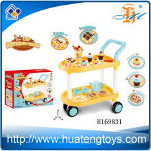 New design Kids plastic play house DIY cake party carts suit,children play house H169831